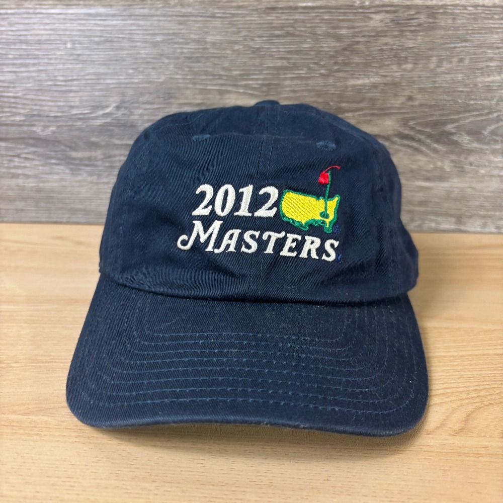 Masters Hat Cap Strap Back Blue Navy Golf Augusta National 2012 American Needle